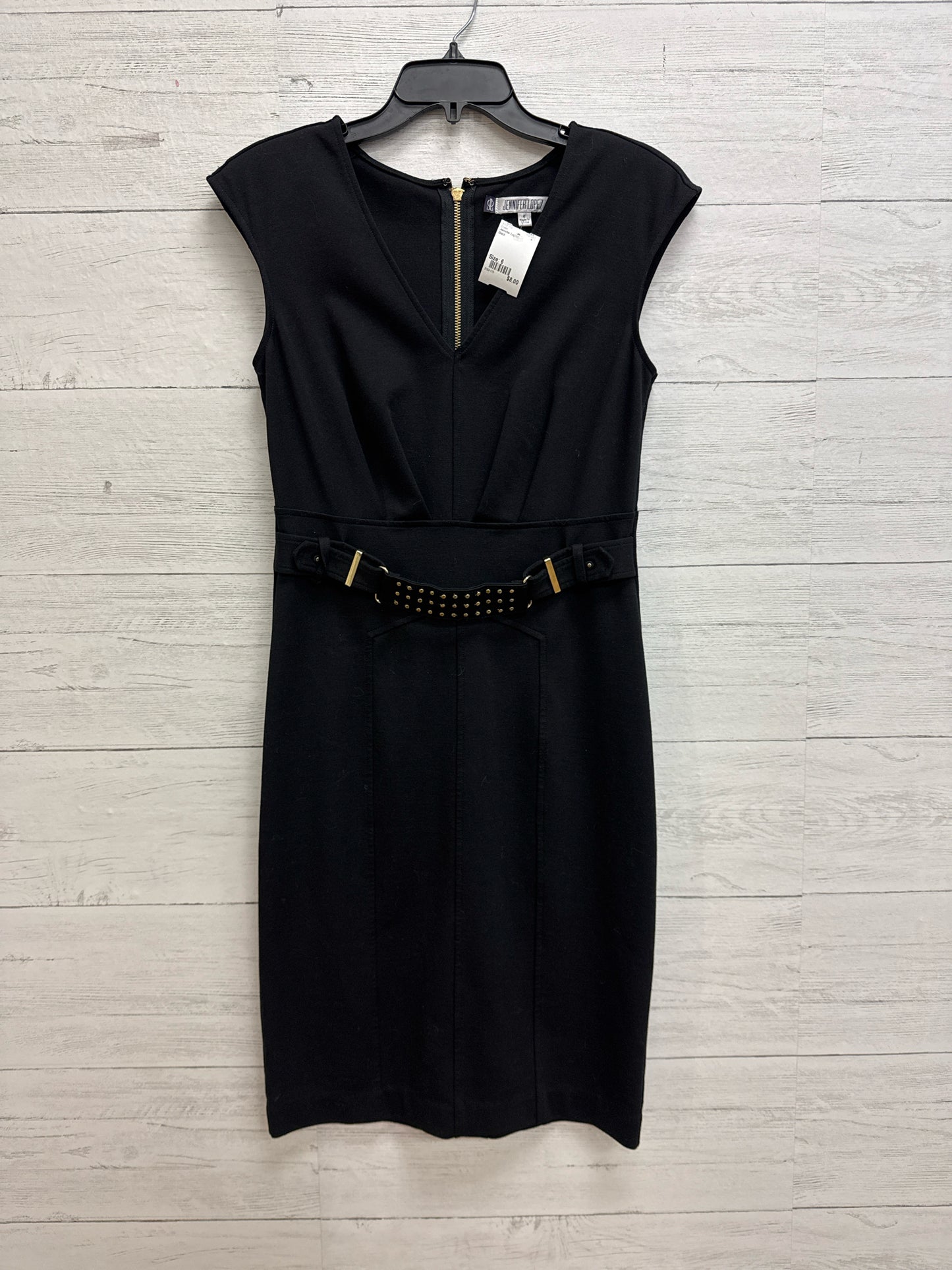 Size 6 Jennifer Lopez Black Dress