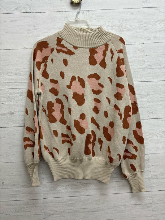 Size M Brown/Pink Sweater