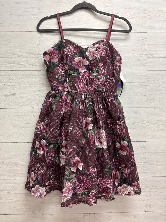 Size 3 BCX PURPLE FLORAL Gown