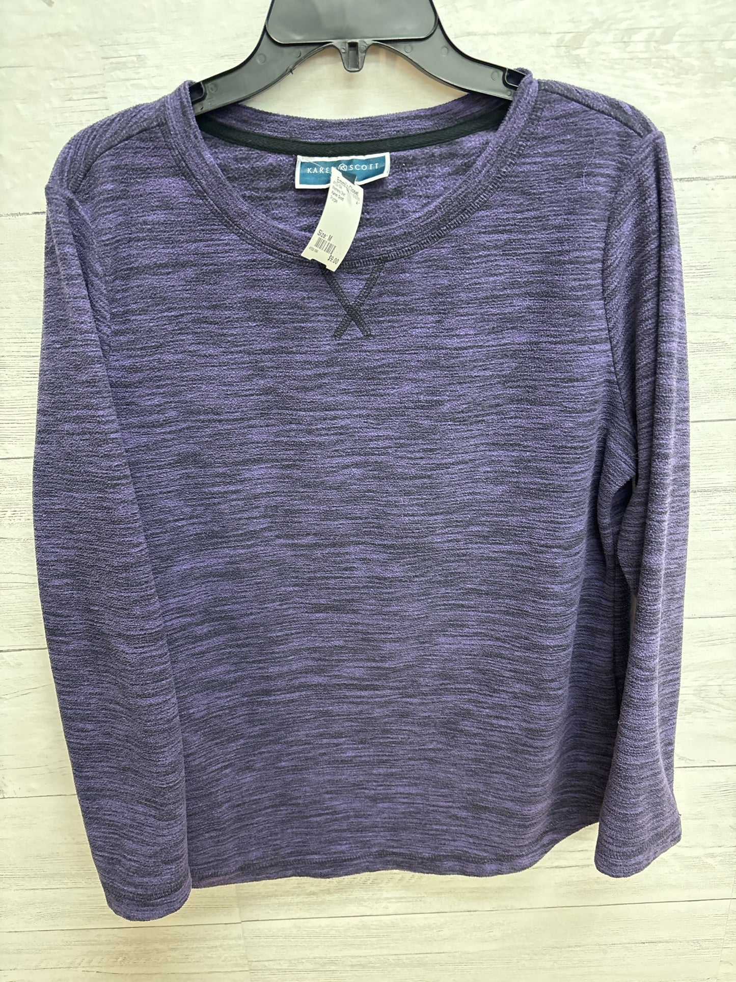 Size M Karen Scott Purple Womens Shirt