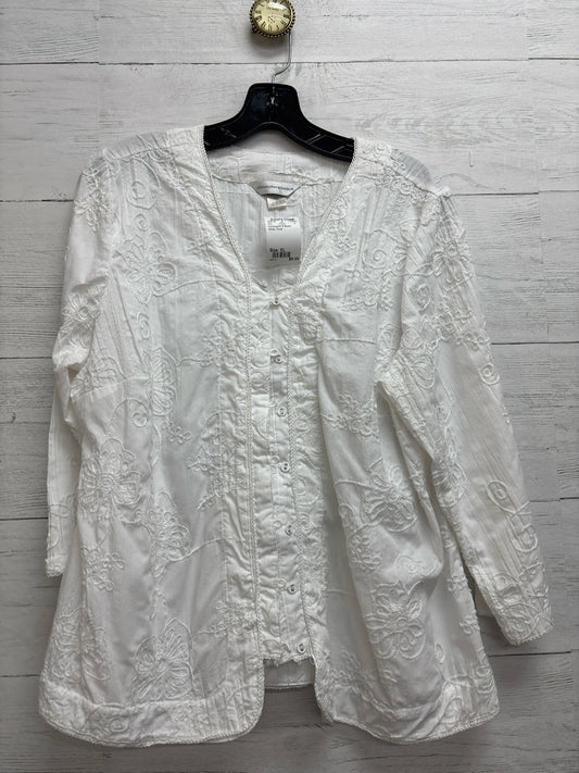 Size XL Christopher & Banks White Shirt