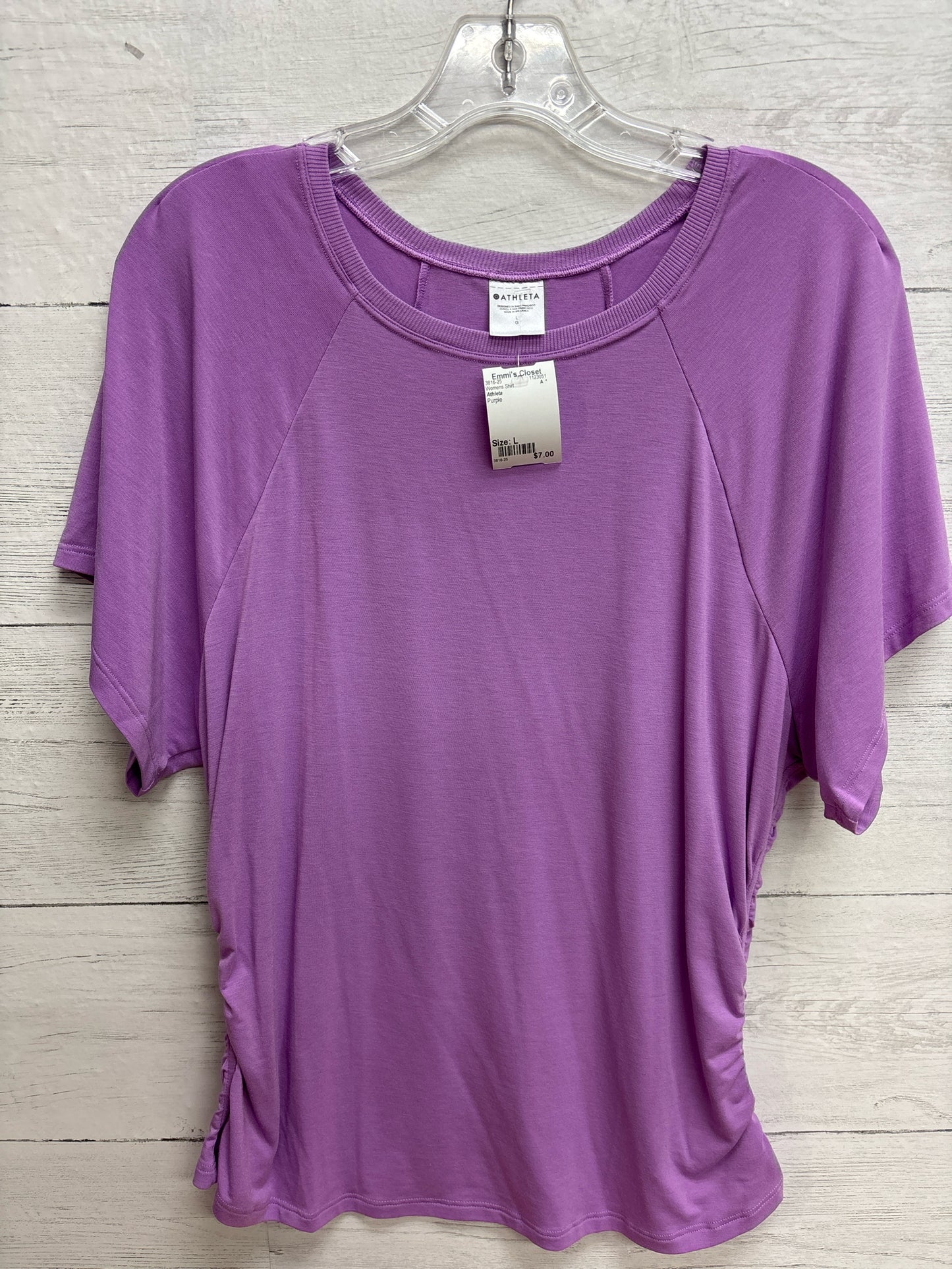 Size L Athleta Purple Womens Shirt