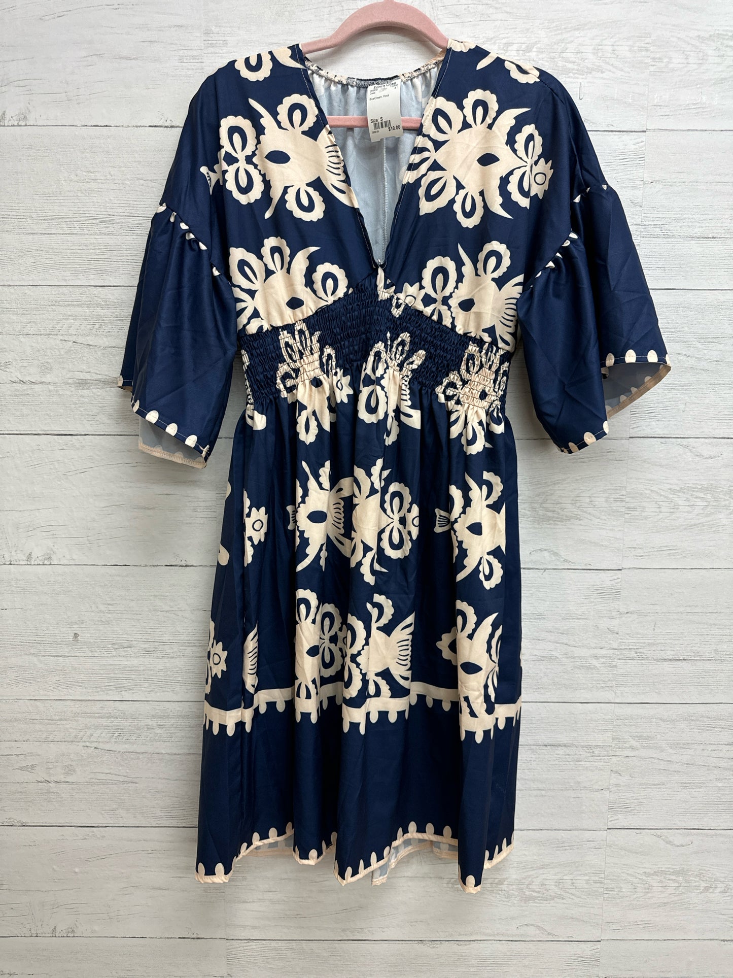 Size S Blue/Cream Dress