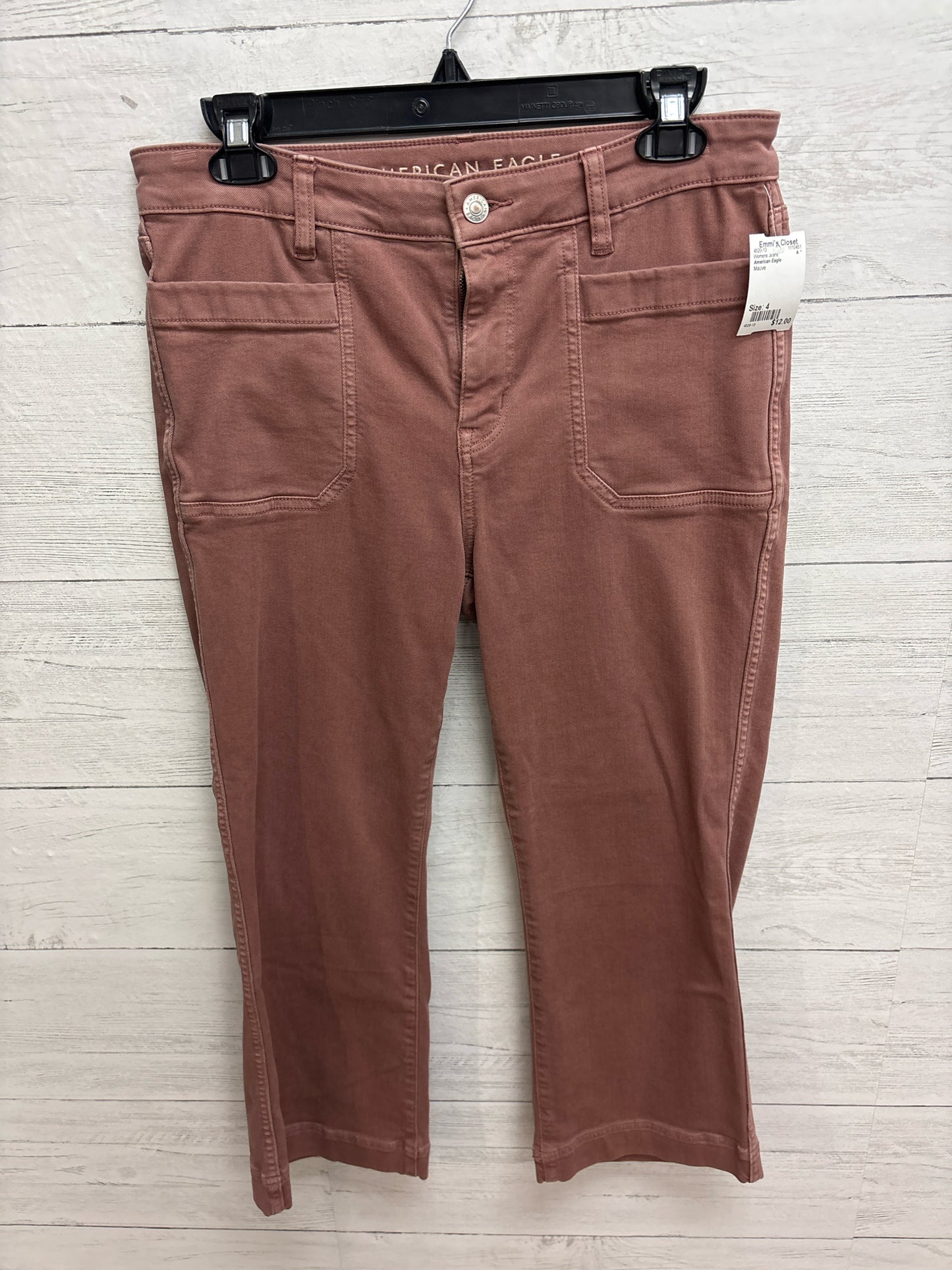 Size 4 American Eagle Mauve Womens Jeans