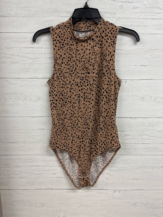 Size M Maurices Tan/Black BODYSUIT