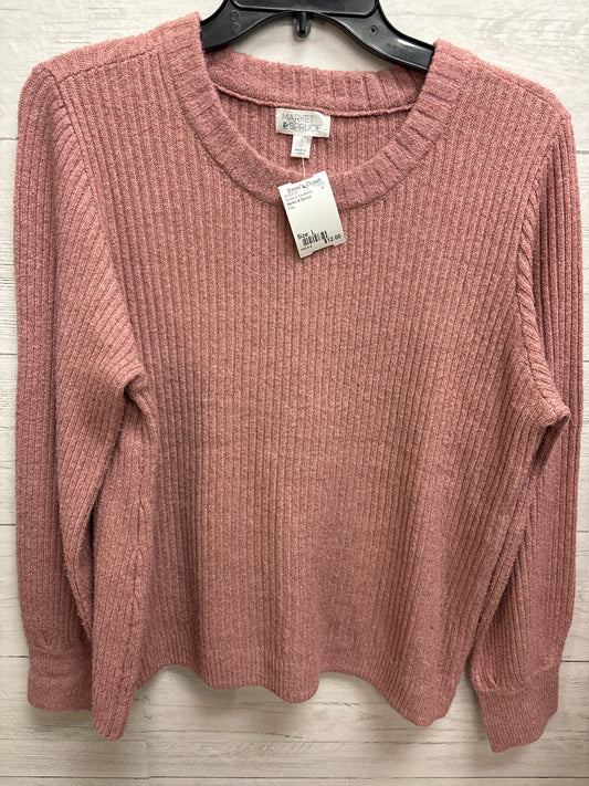 Size L Market & Spruce Pink Womens Sweatshirt