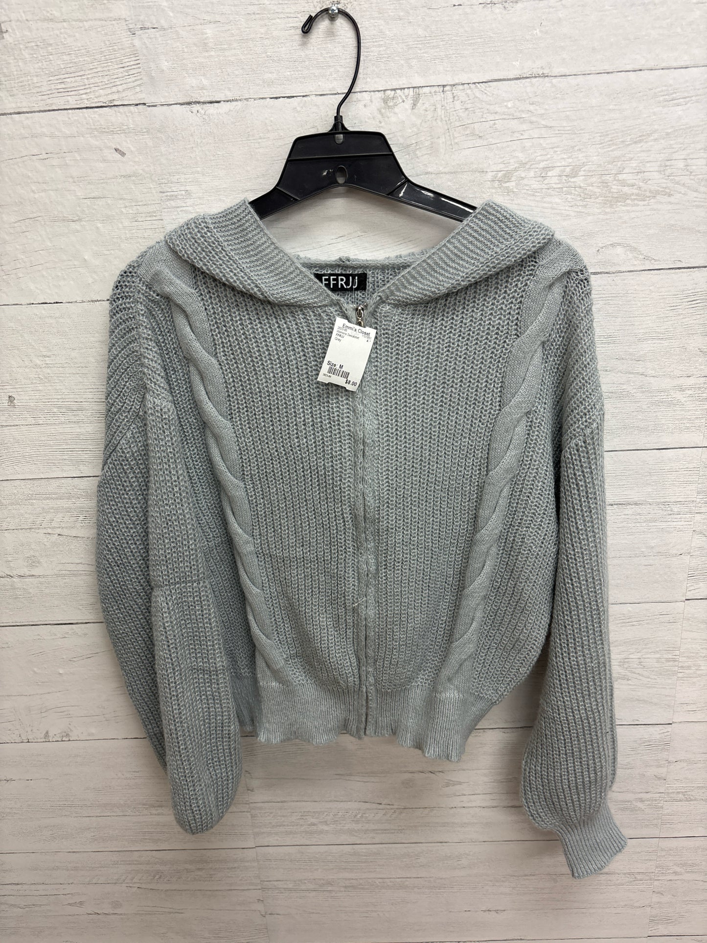 Size M FFRJJ Grey Womens Sweatshirt