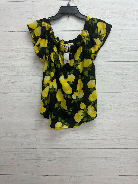 Size M Rosette Black/yellow Shirt