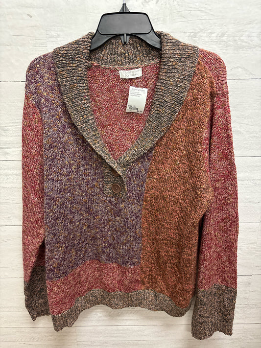 Size XL Christopher & Banks orange/red/brown Womens Sweater