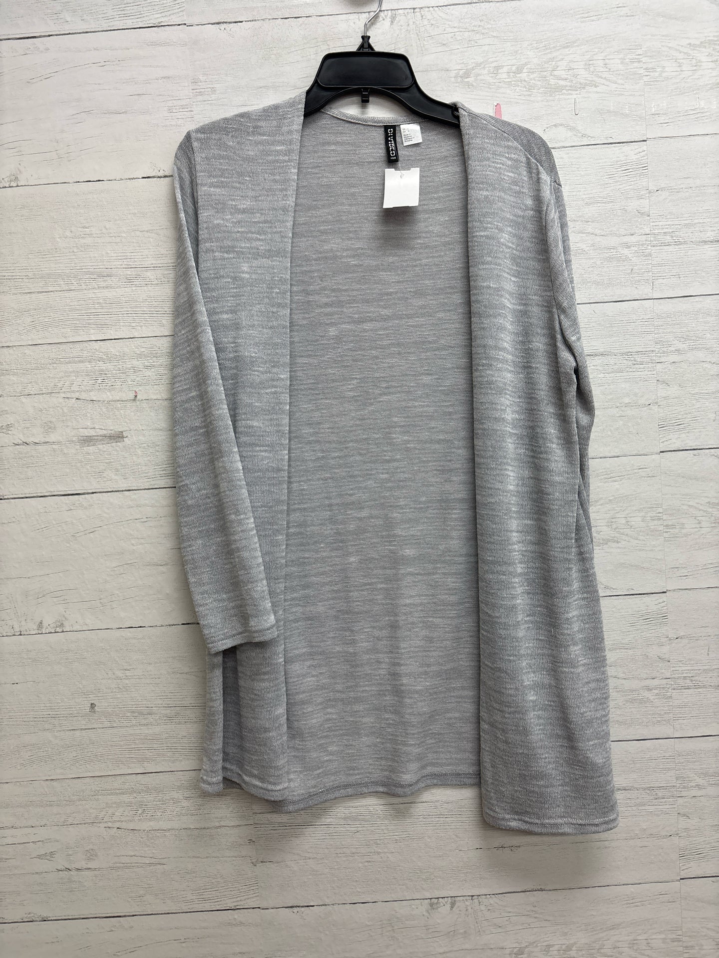 Size L Divided Grey Cardigan