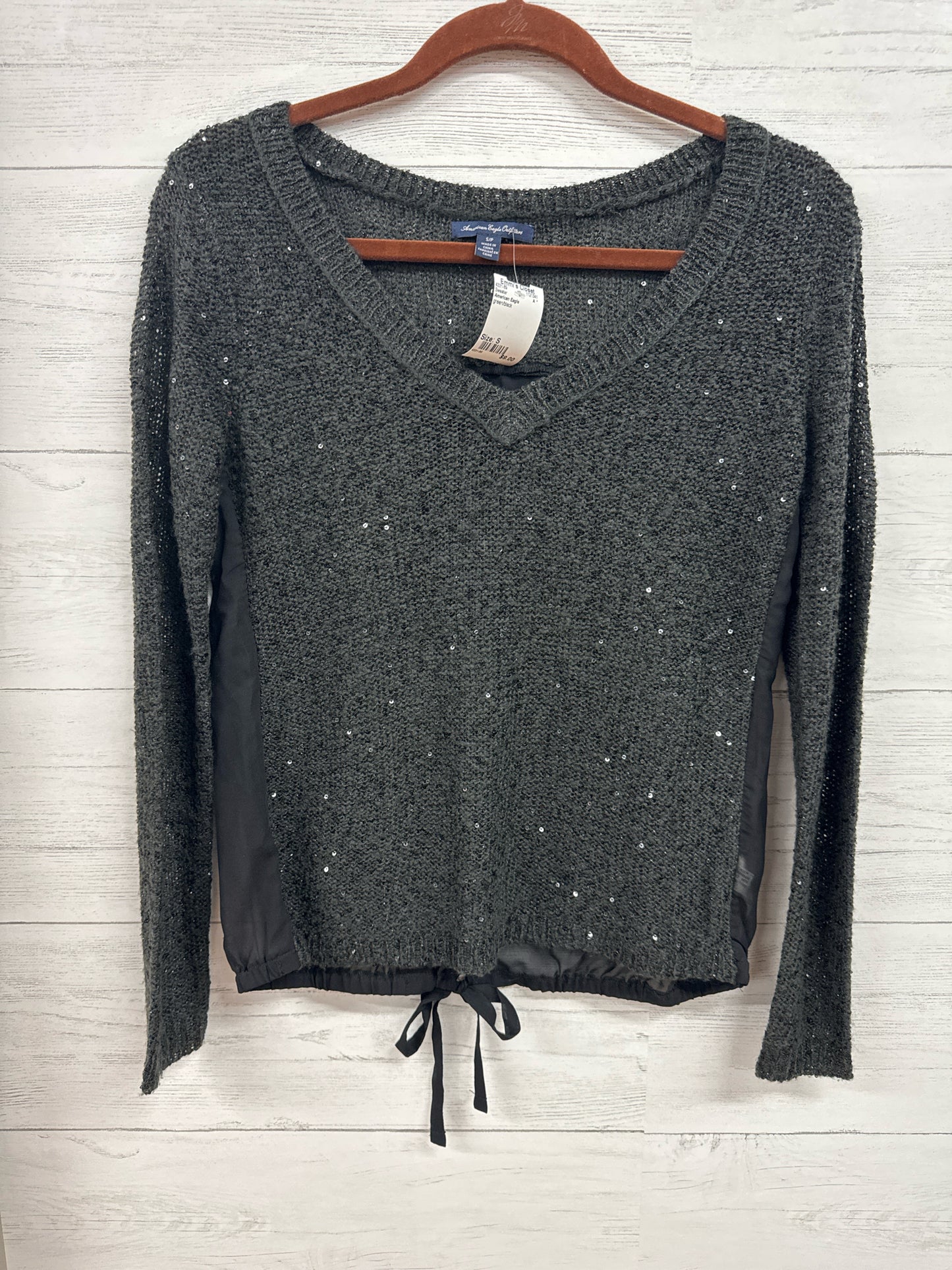 Size S American Eagle green/black Sweater