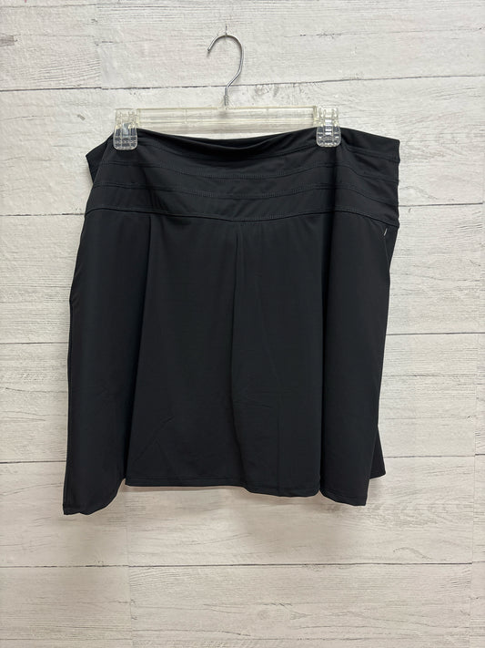 Size XXL Ruby Ribbon Black Skort