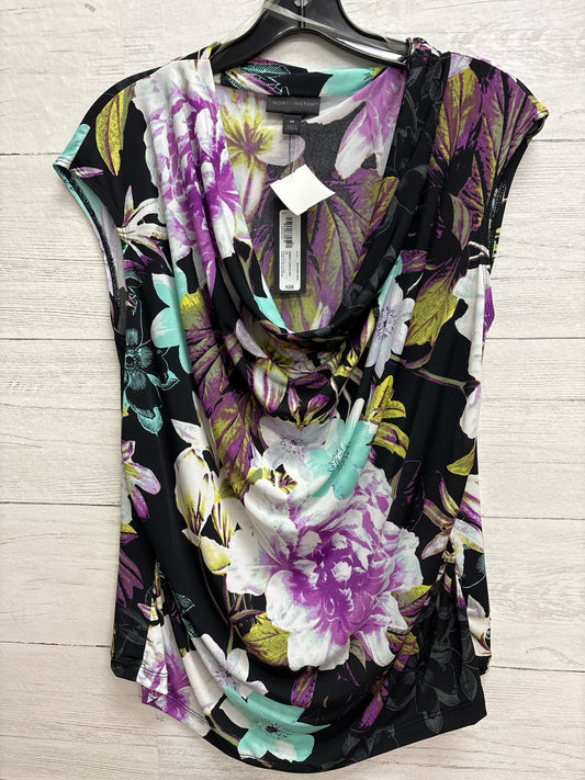 Size 1X Worthington BLACK FLORAL Shirt