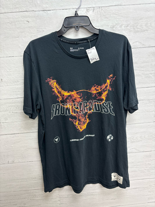 Size XL Under Armour black/orange Shirt