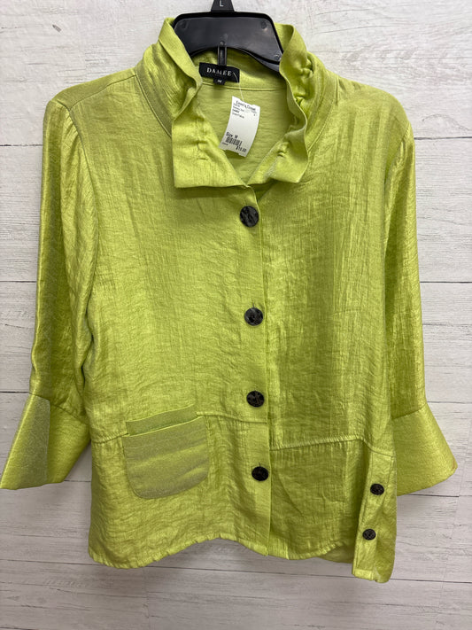 Size M DAMEE Green/Yellow Womens Shirt