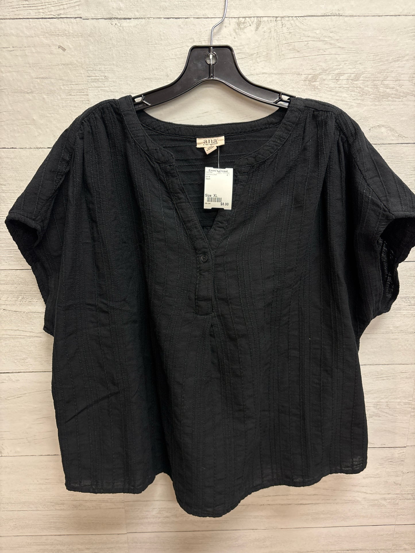 Size XL a.n.a Black Womens Shirt