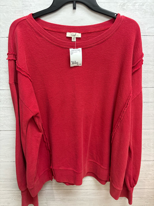 Size M Easel Red Womens Sweatshirt