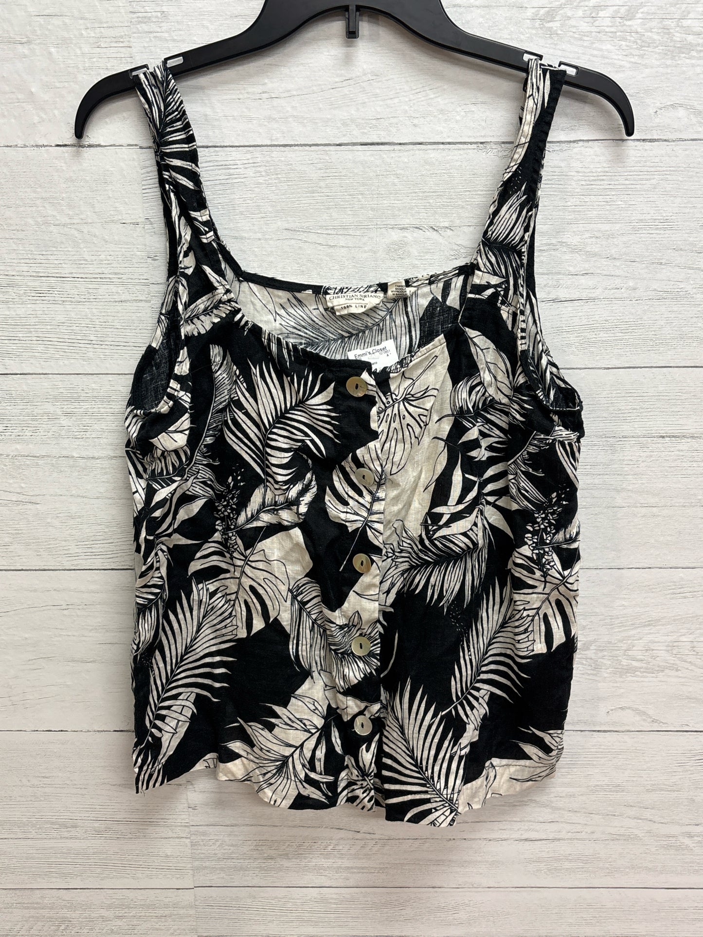 Size L Christian Siriano Black/White Tank Top