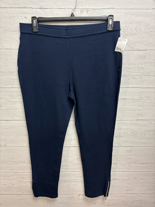 Size L Susan Graver Navy Womens Dresspants