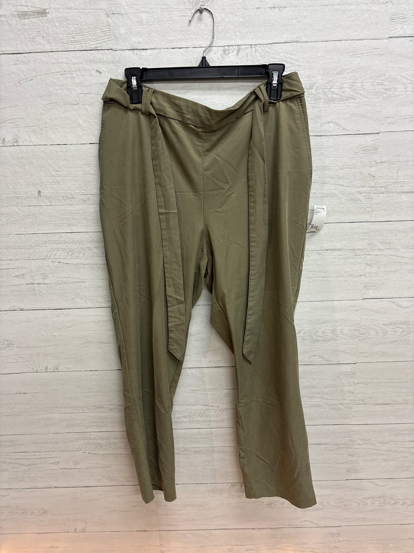 Size L Nicole Miller Green Womens Pants