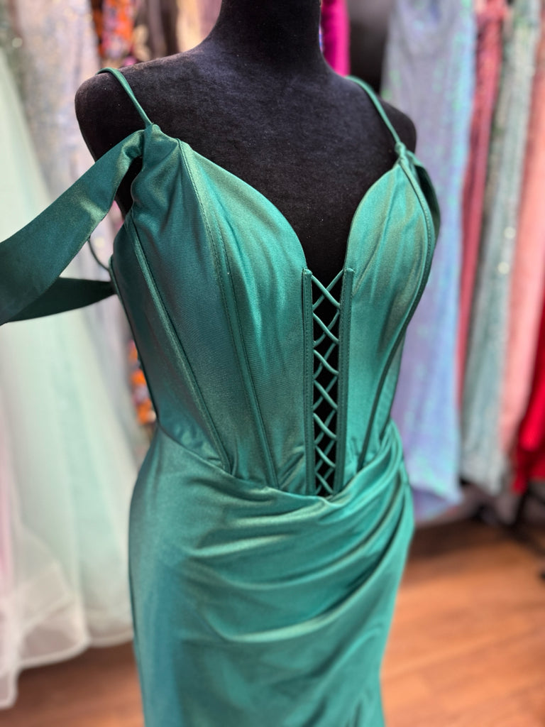 Size 8 Emmi's Elegance Green Gown