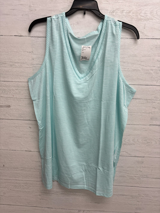 Size 1X Land's End Blue Shirt