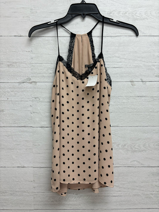 Size XS Express Beige/black Tank Top