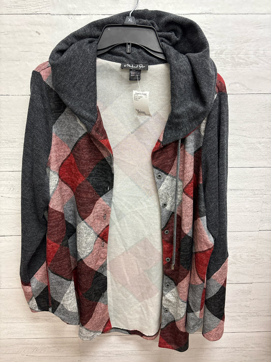 Size L Michael Tyler Red/grey Womens Sweatshirt