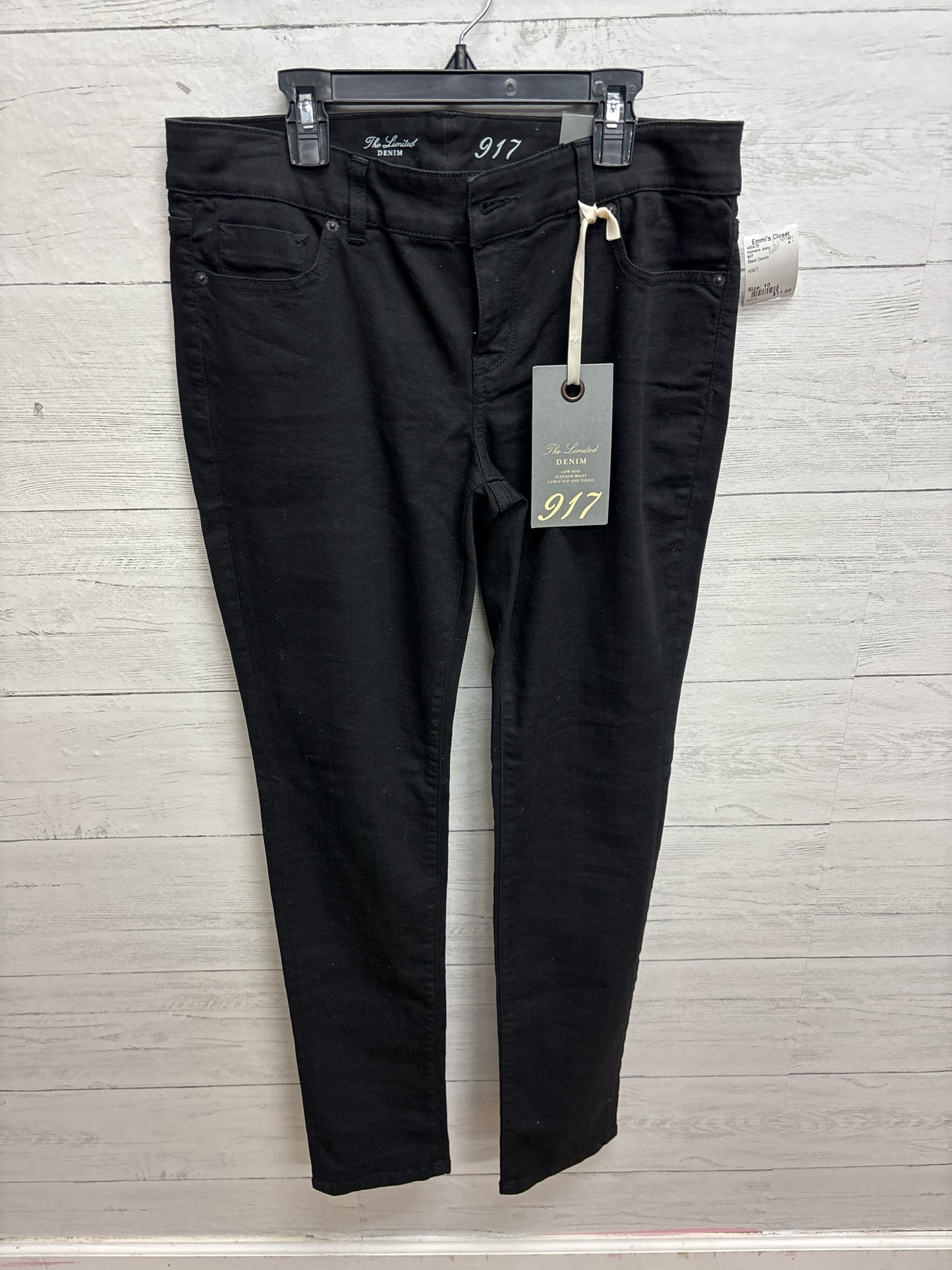 Size 10 917 Black Denim Womens Jeans