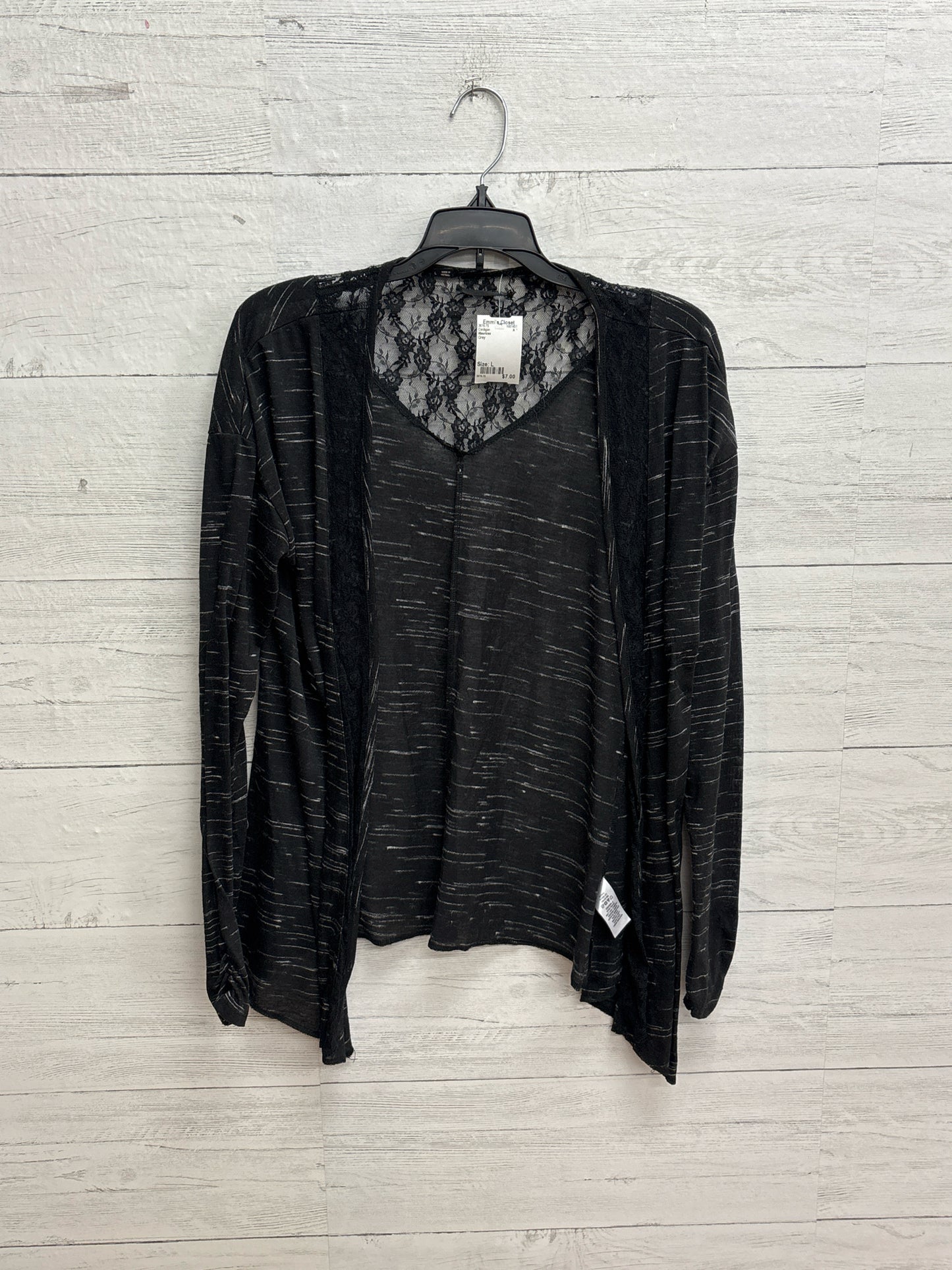 Size L Maurices Grey Cardigan