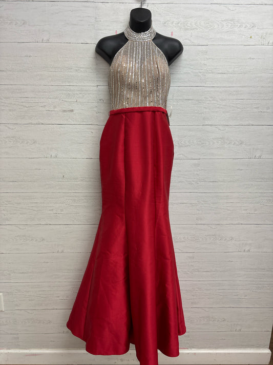 Size 4 Xscape Red Gown