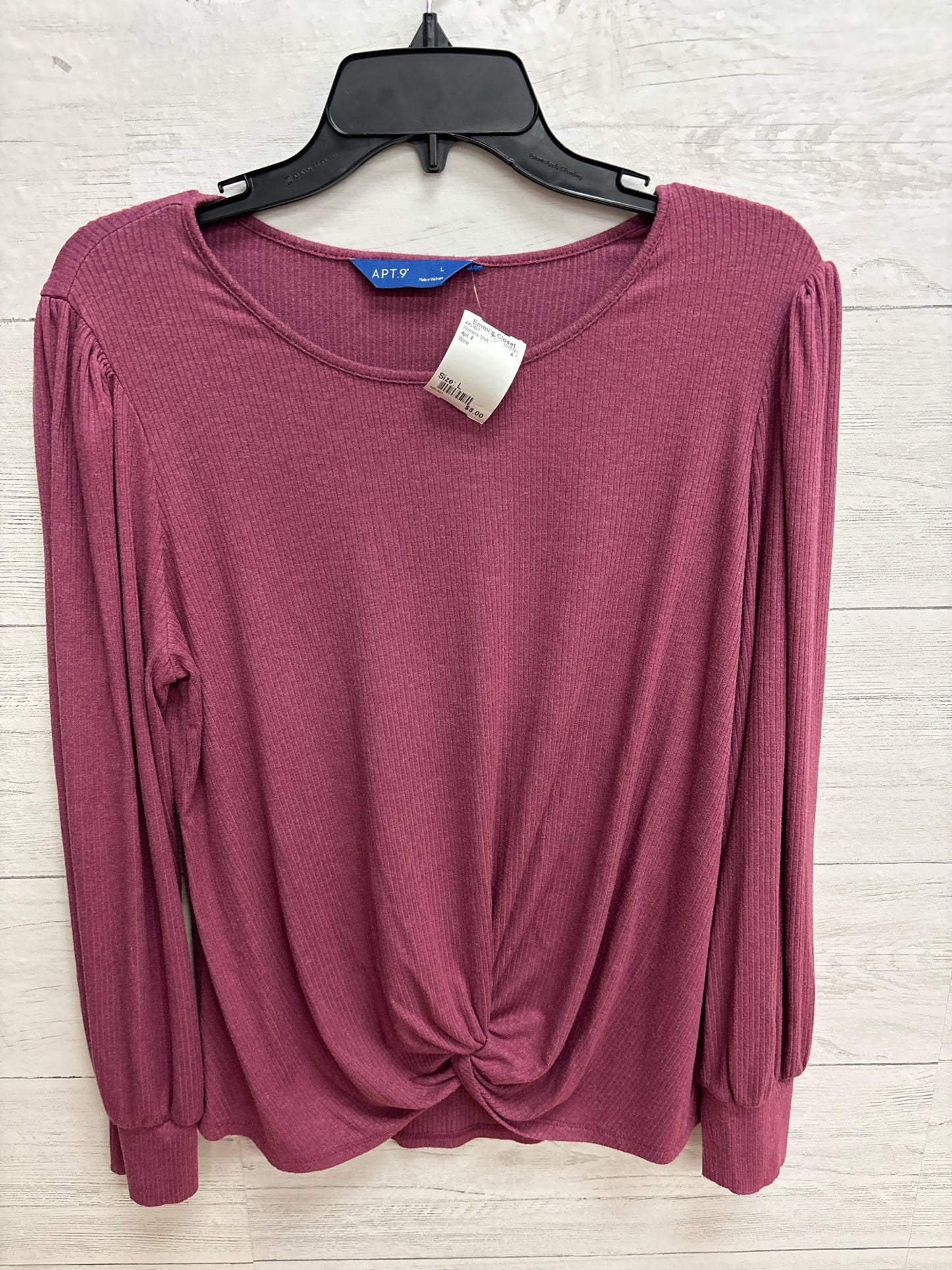 Size L Apt. 9 Wine Womens Shirt