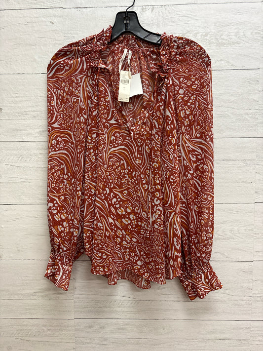 Size L Anthropologie Orange Shirt
