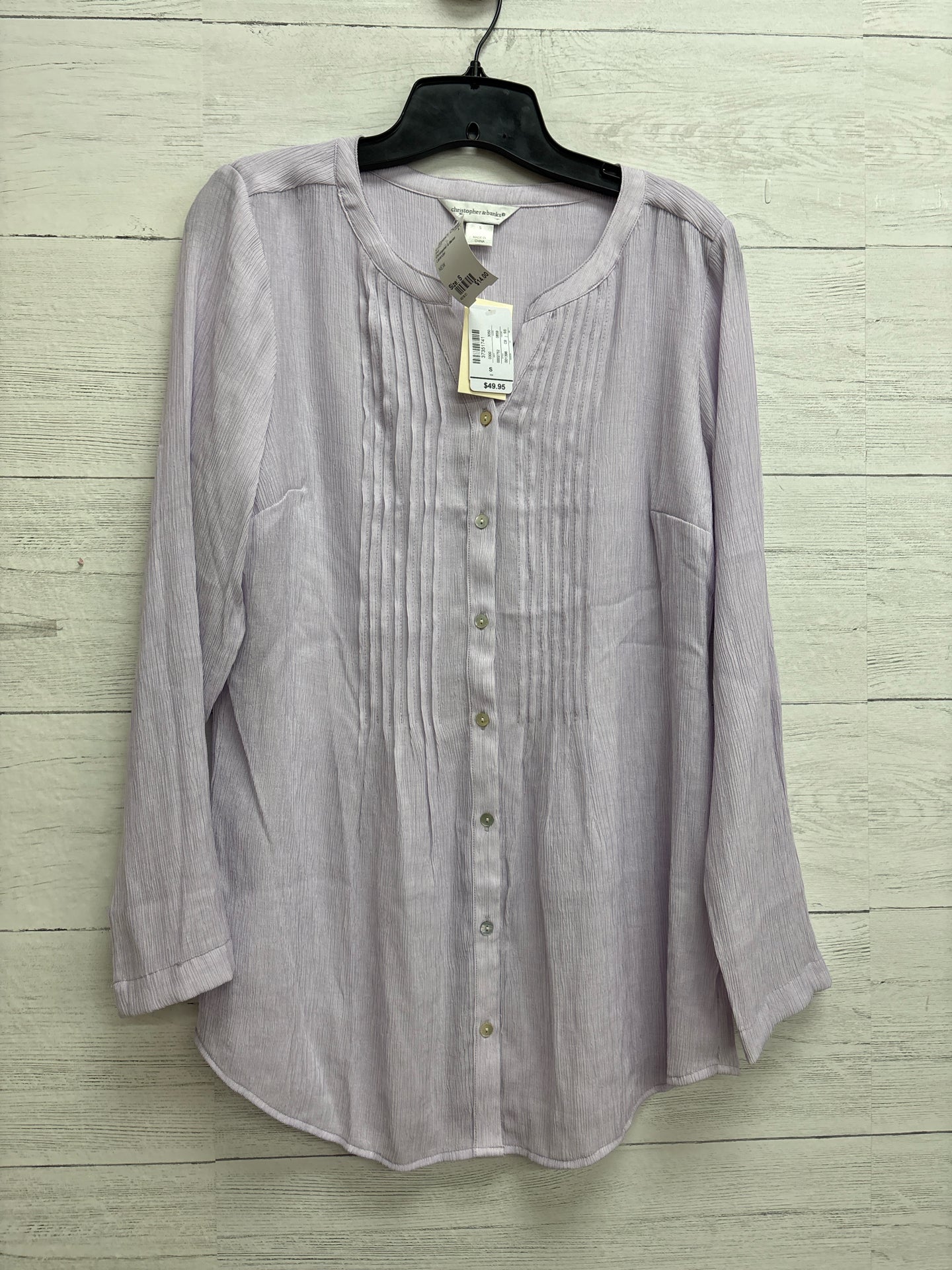 Size S Christopher & Banks Lavender Shirt