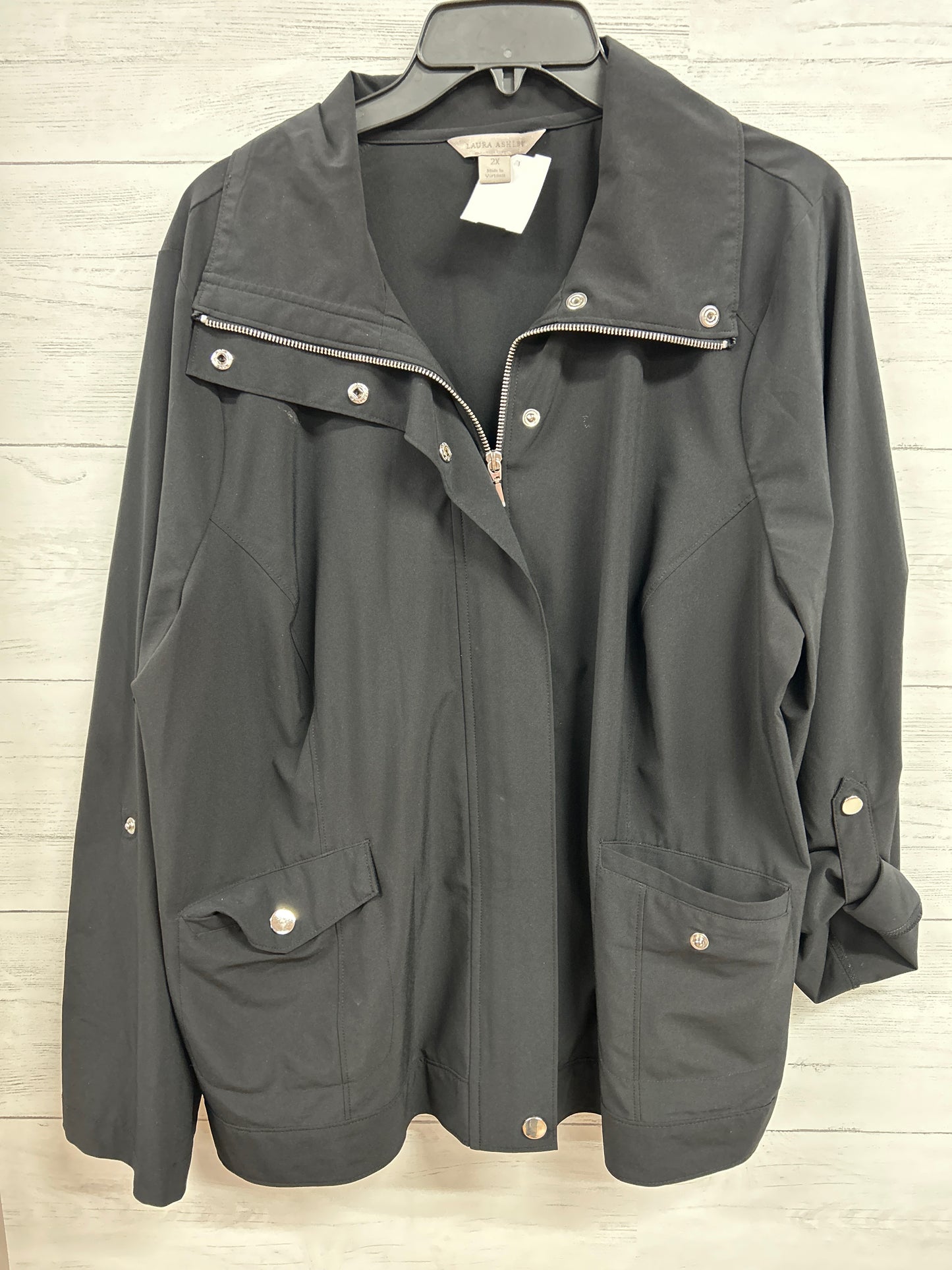 Size 2X Laura Ashley Black Jacket (Outdoor)