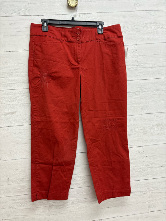 Size 12 Loft Orange Pants