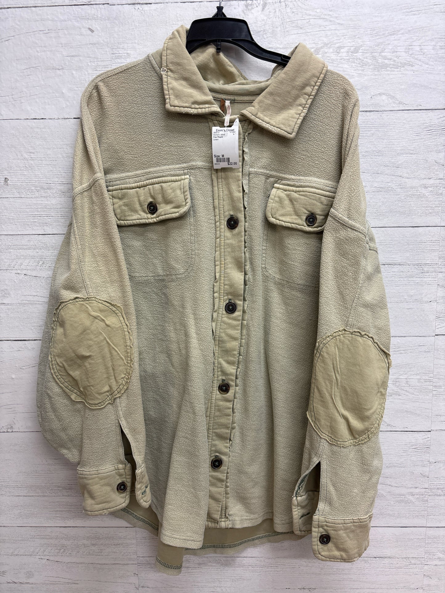 Size M Free People Green Womens Jacket
