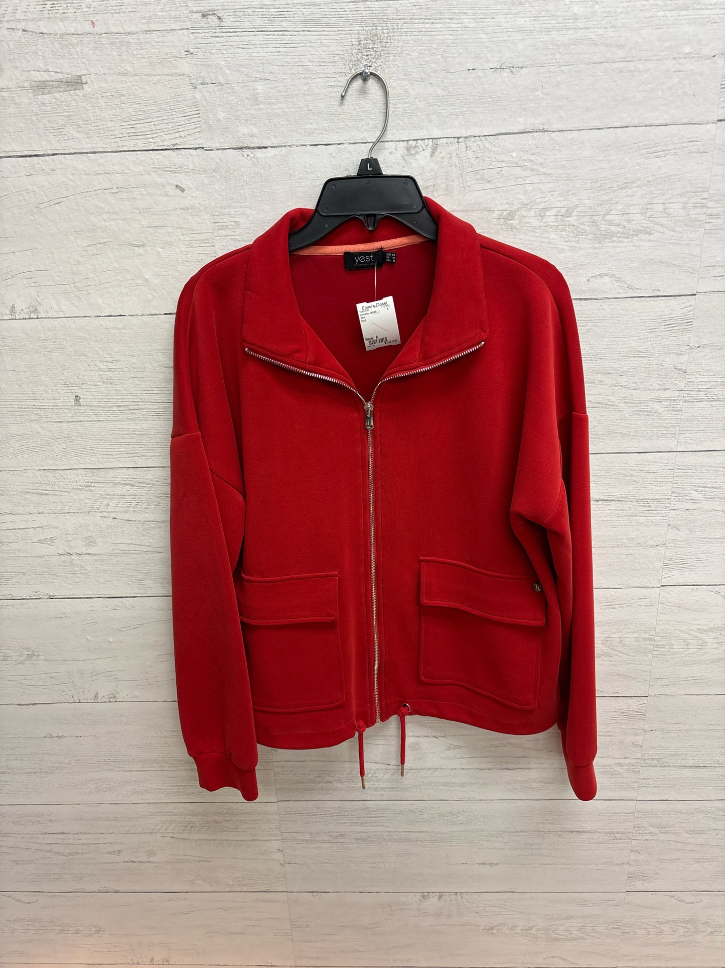 Size 8 Yest Red Womens Jacket