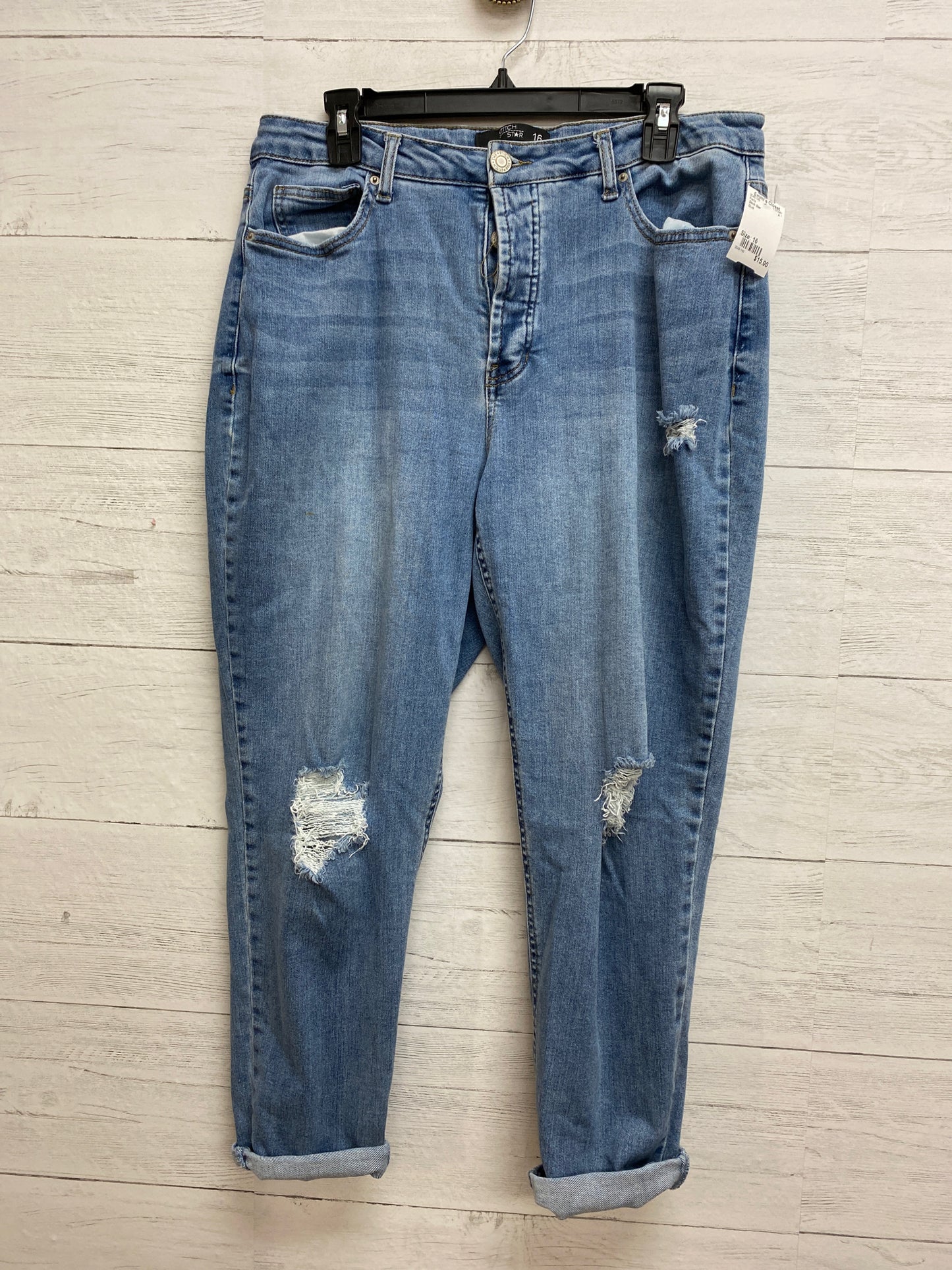 Size 16 Stich Star Blue Pants