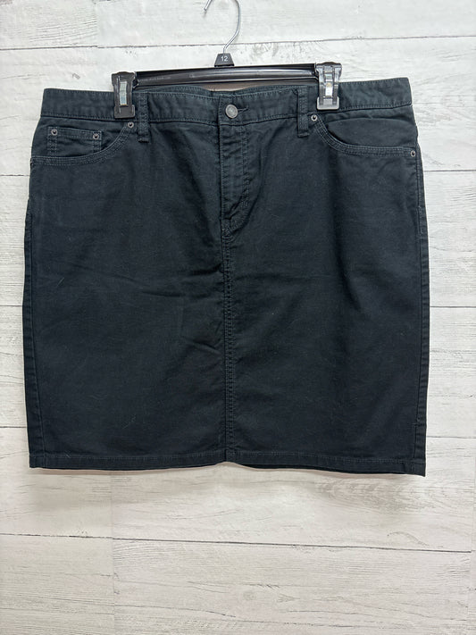 Size 16 Gap Black Denim Skirt