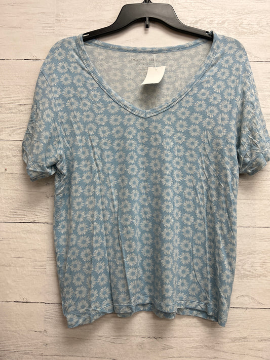 Size XS American Eagle Blue/White Shirt