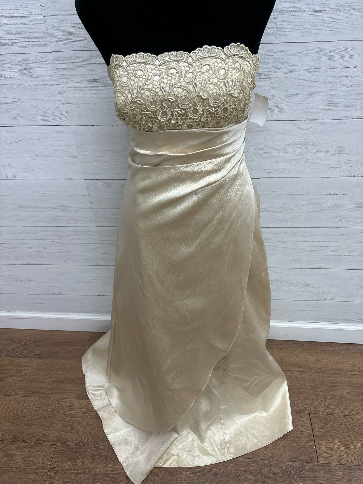 Size 6 Betsy & Adam Champagne Gown