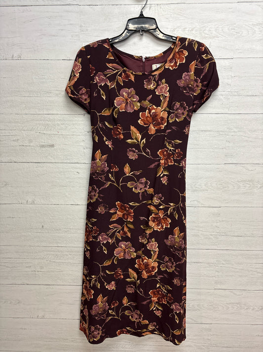 Size 4P Talbot's BROWN FLORAL Dress