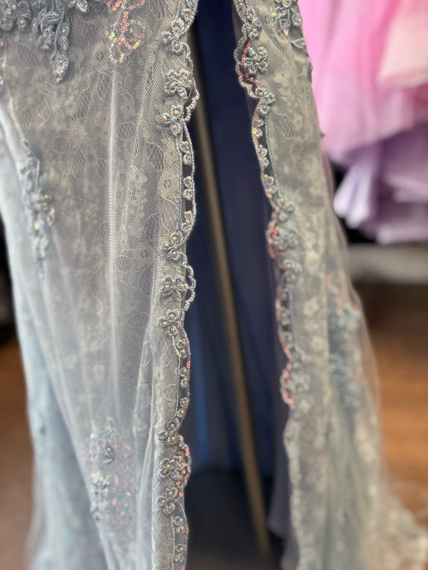 Size 12 Emmi's Elegance Light Blue Gown