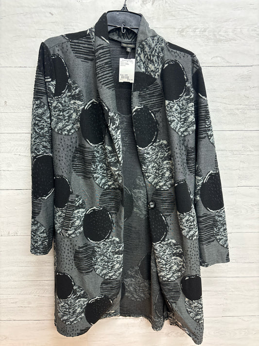 Size S/M COCO + CARMEN Black/Grey Womens Cardigan