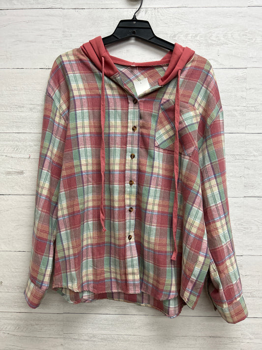 Size XL No Brand Pink/Green Shirt