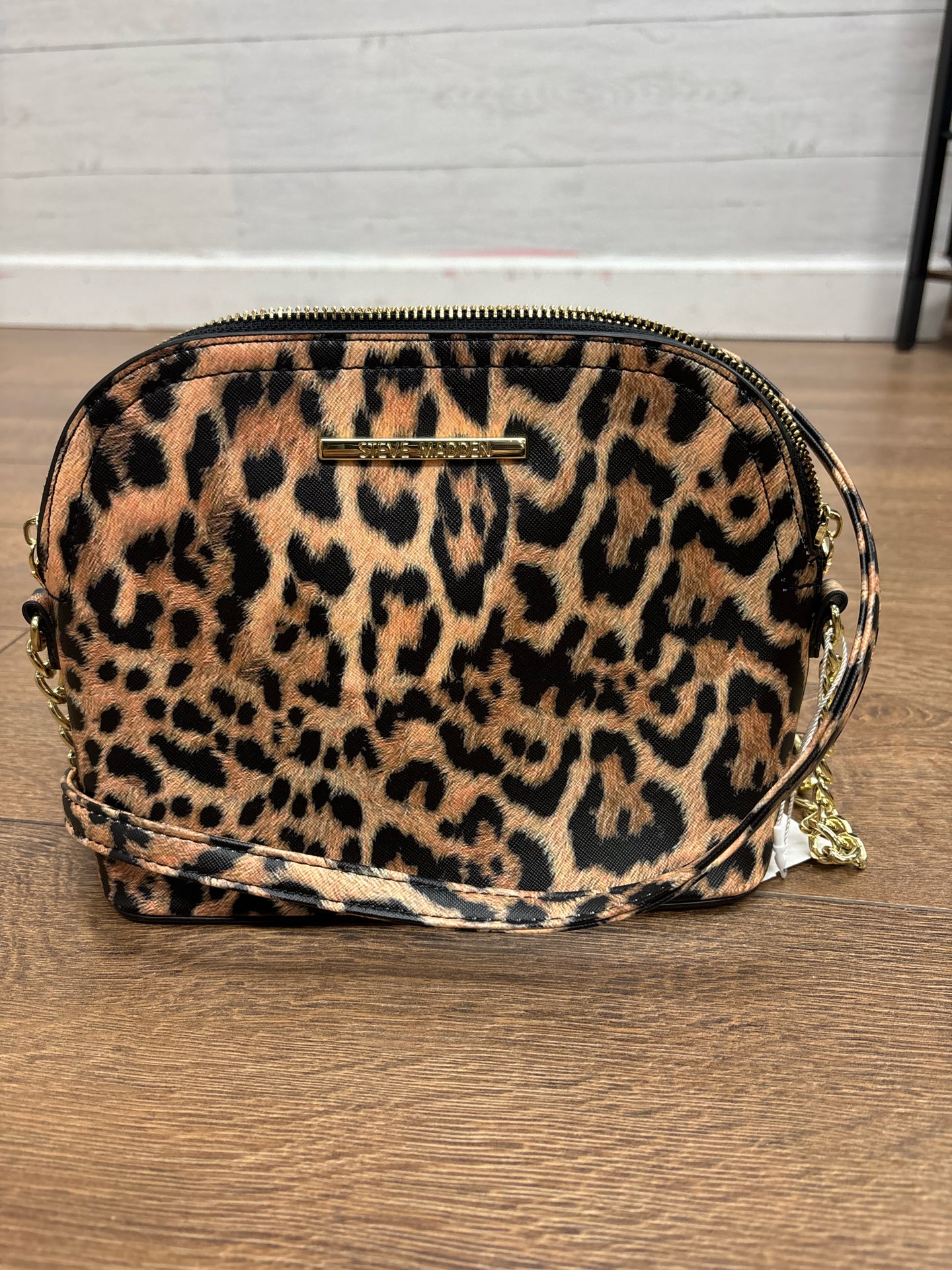 Steve Madden black/tan Purse