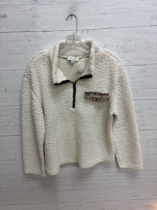 Size L SHE & SKY Cream Womens Sweater