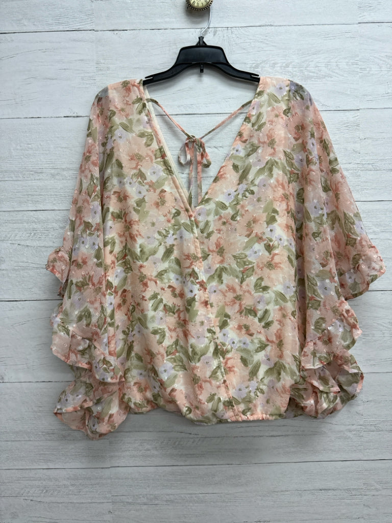 Size XXL daytrip peach/green/pink Shirt