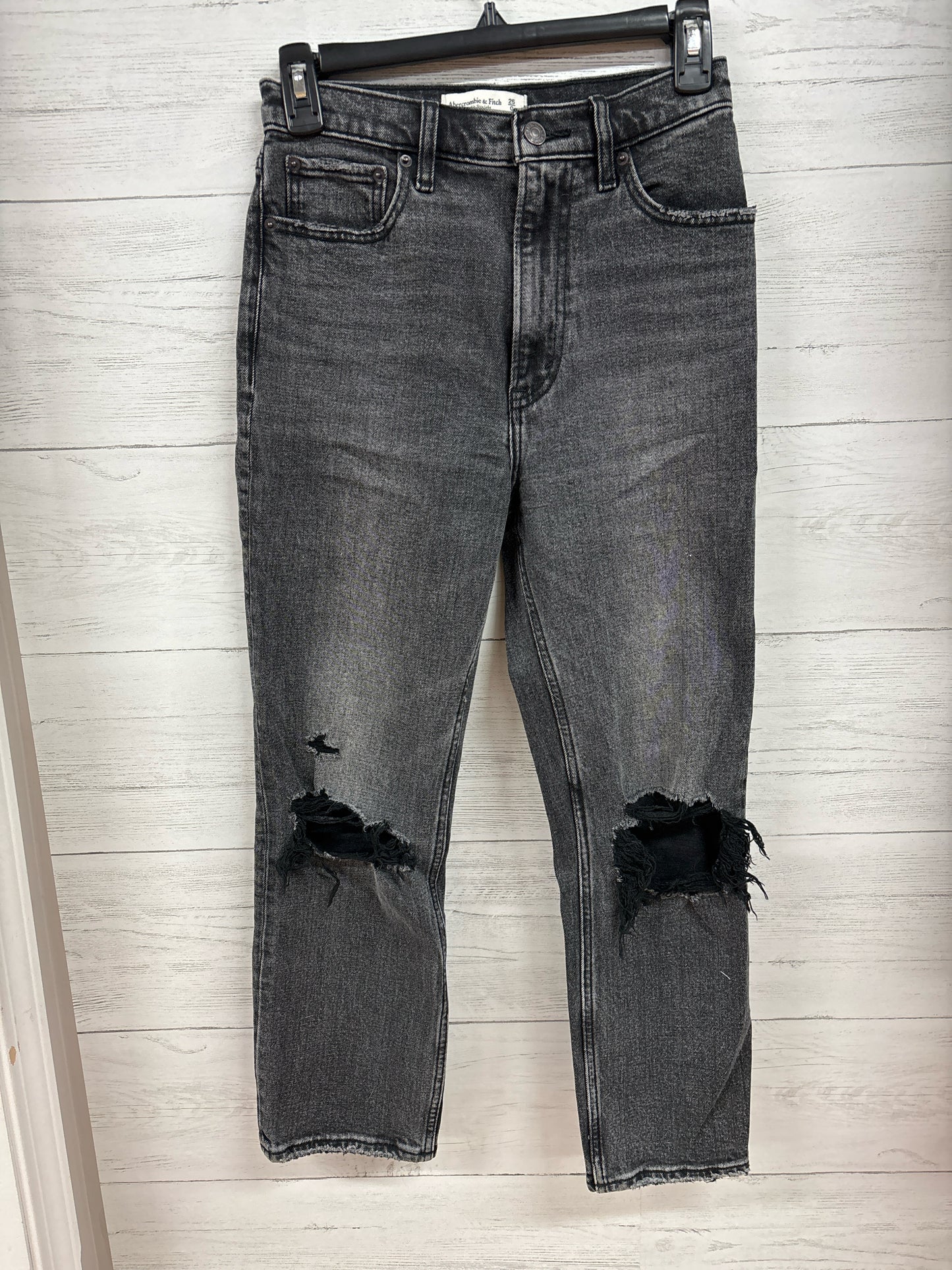 Size 0 Abercrombie & Fitch Black Denim Pants